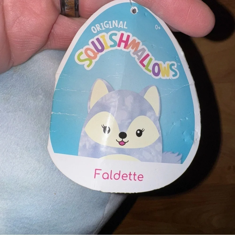 Squishmallows 12 INCH Faldette Sky Blue Husky Dog NEW WITH TAGS